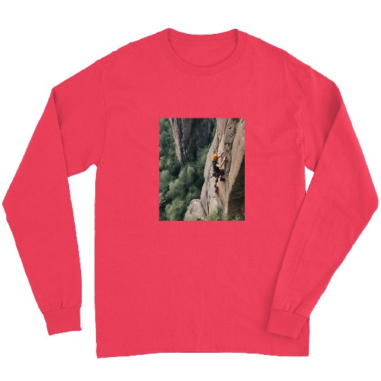 Rock Climbing Adventure Stunning Views Long Sleeves