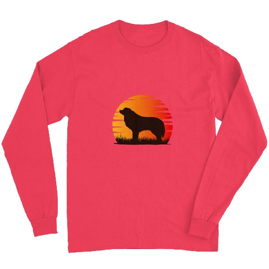 Pyrenean Mountain Dog Retro 44 Long Sleeves
