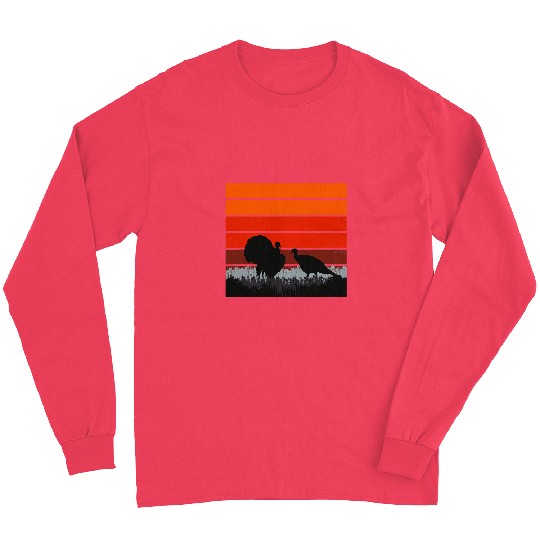 TURKEY RETRO SUNSET 2Fun Turkey Hunting Apparel Long Sleeves
