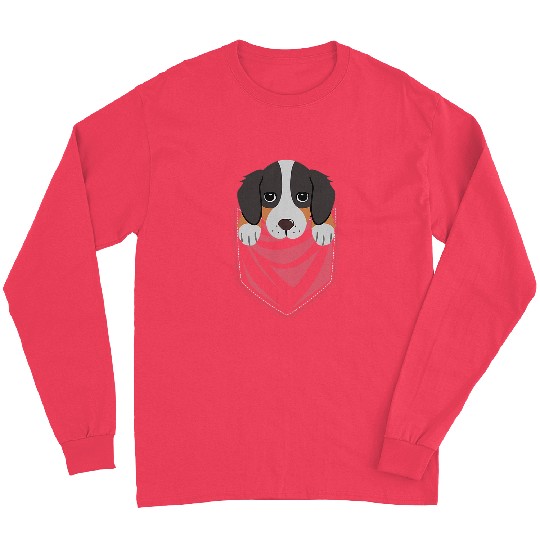 Pocket Australian Shepherd Dog Chart Long Sleeves