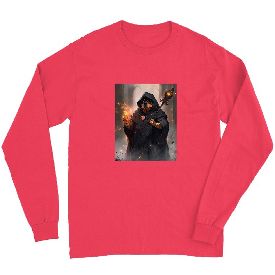 Rottweiler Wizard Funny Dog Magic Long Sleeves