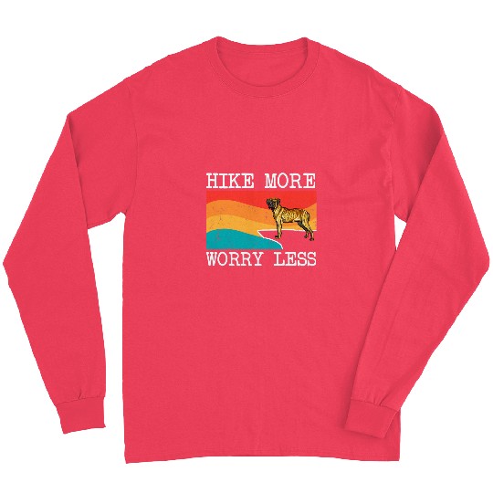 Hike More Worry Less Cane Corso Graphic Hiking Long Sleeves