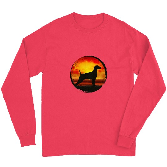 Weimaraner Dog Retro 18 Long Sleeves