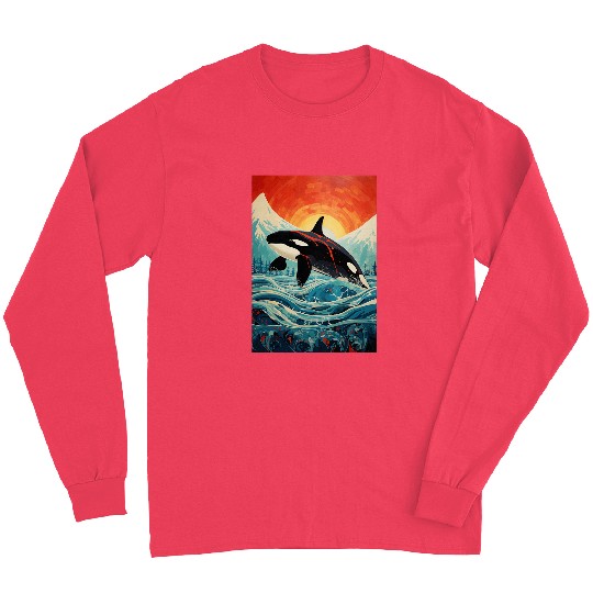 Native American Indian Orca Alaska Long Sleeves