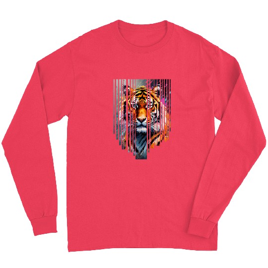 Siberian Tiger with abstract beauty 1 Long Sleeves