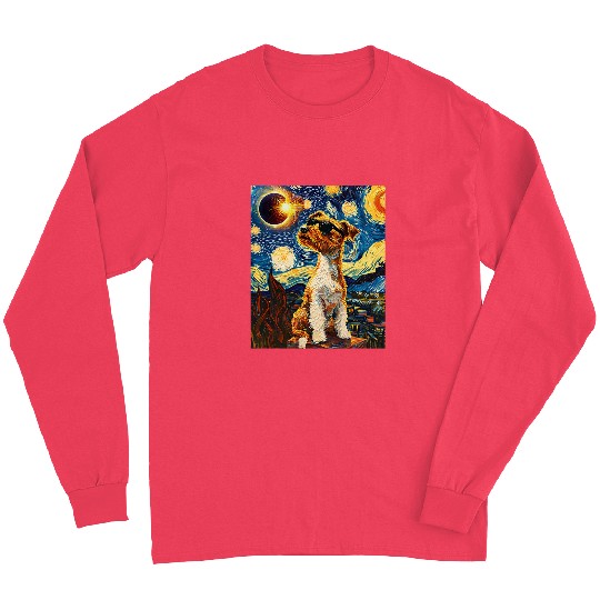 Total Solar Eclipse Wire Hair Fox Terrier 5 Long Sleeves