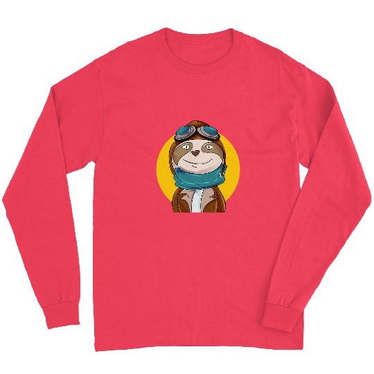 Aviator Sloth Pilot Long Sleeves