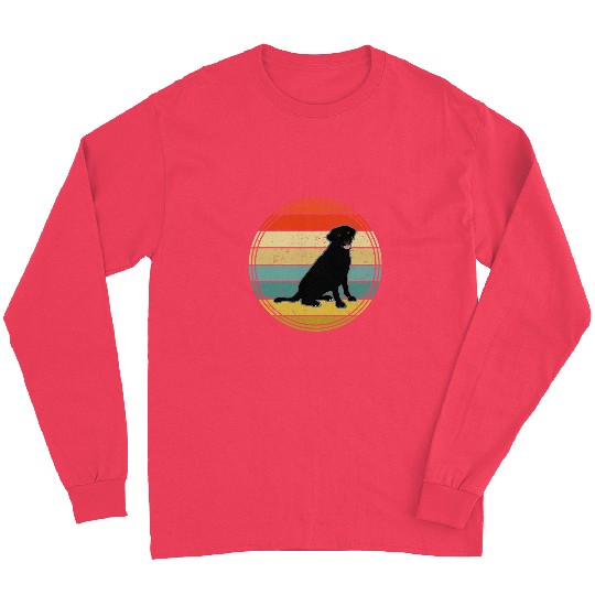 Labrador Lab Dog Lovers Retro Long Sleeves
