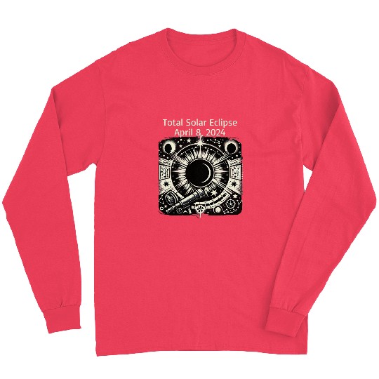 Total Solar Eclipse Astronomer T Astronomy Telescope Long Sleeves