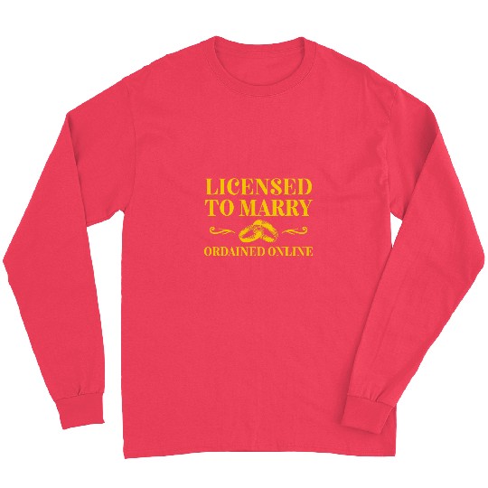 Wedding Officiant Marry Internet Ordained Minister 25 Long Sleeves