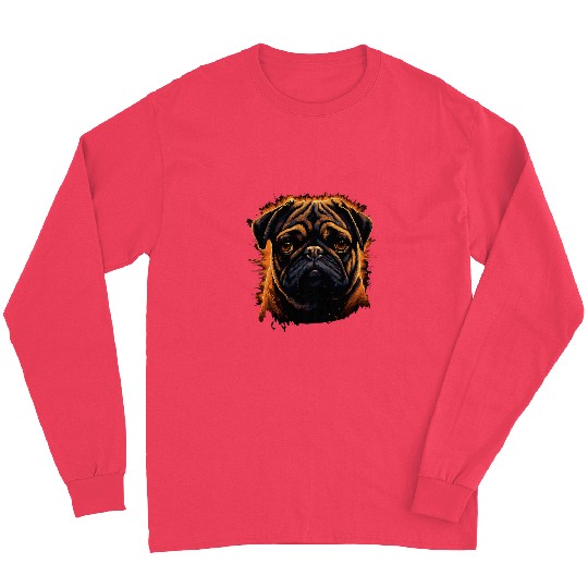 Pug Colorful 8 Long Sleeves
