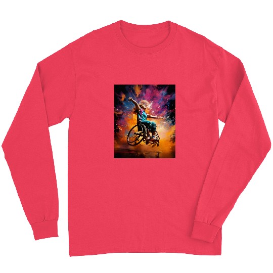 Wheelchair Basketball Disabled Slam Dunks Long Sleeves