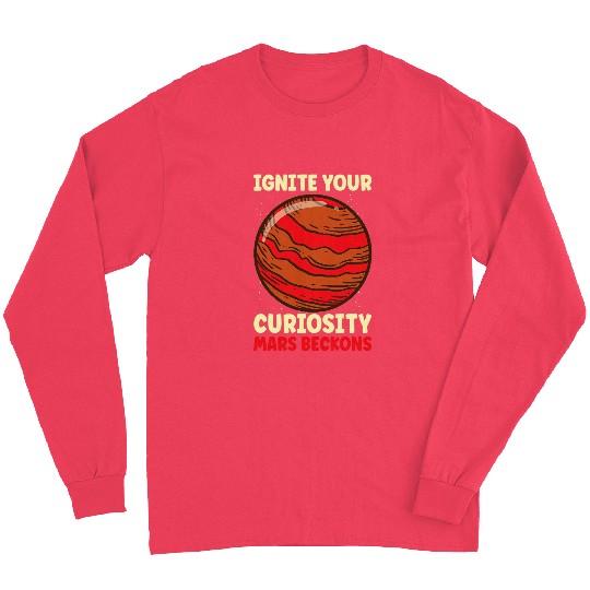 Mars Explore Astronaut Astronomy Solar System Outer Space 22 Long Sleeves