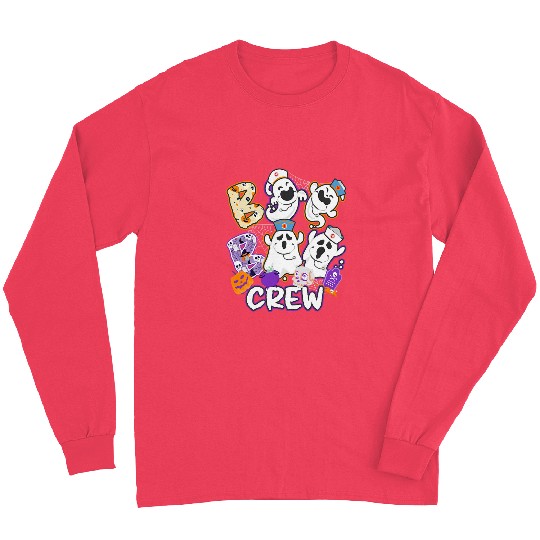 Boo Crew Cute Nursing Men Women nurses Halloween Long Sleeves