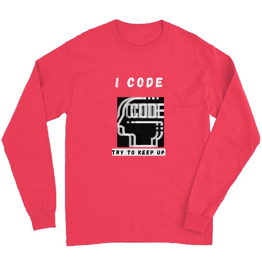 I Code Like a Girl Programmer Tee Long Sleeves