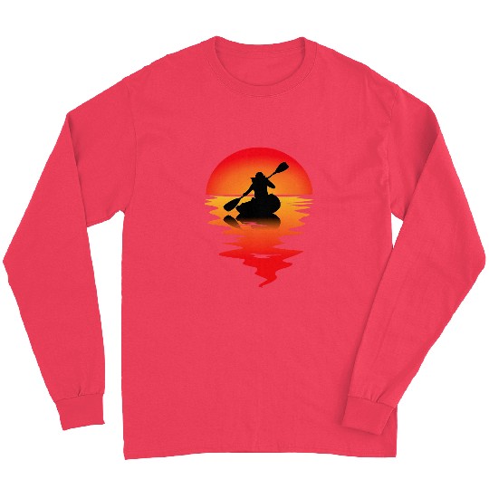 kayak canoe men ladies paddle boat kayaker Long Sleeves