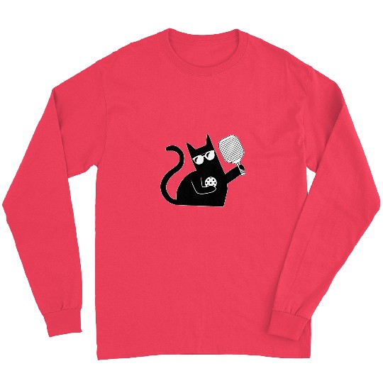 Cat Pickleball Animal Player Paddle Net Gift Pickle Long Sleeves