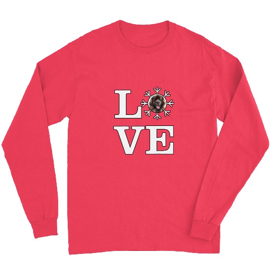 Love Snowflake Dog Leonberger Long Sleeves