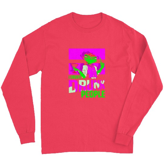 I Create Drunk People Lizard Waiter Bartender Bartending Long Sleeves