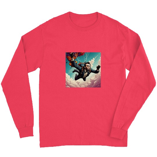 Abraham Lincoln Skydiving Long Sleeves