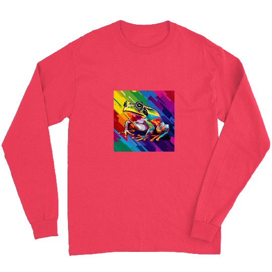 Abstract Frog Rainbow Illustration Long Sleeves