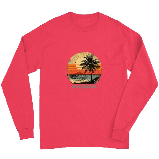 Jax Beach Florida Vacation vintagess Jacksonville FL Holiday 1 Long Sleeves