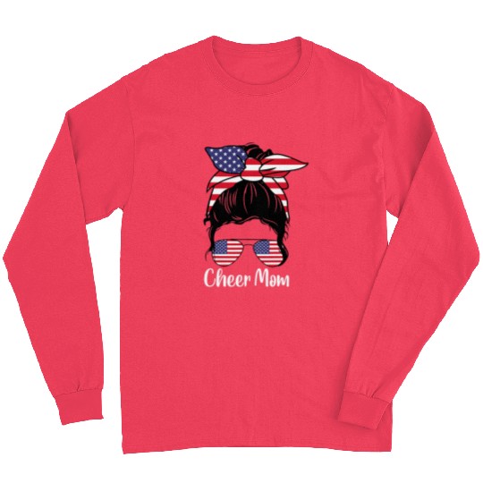 Cheer Mom USA Flag Long Sleeves