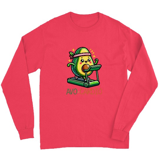 avocado cardio ness gym men women avo cardio Long Sleeves