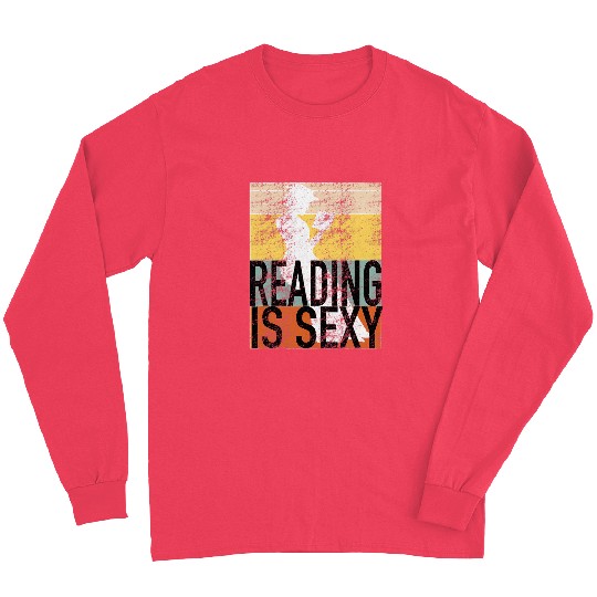 Reading is Sexy vintages 50s Retro Distressed Style Long Sleeves