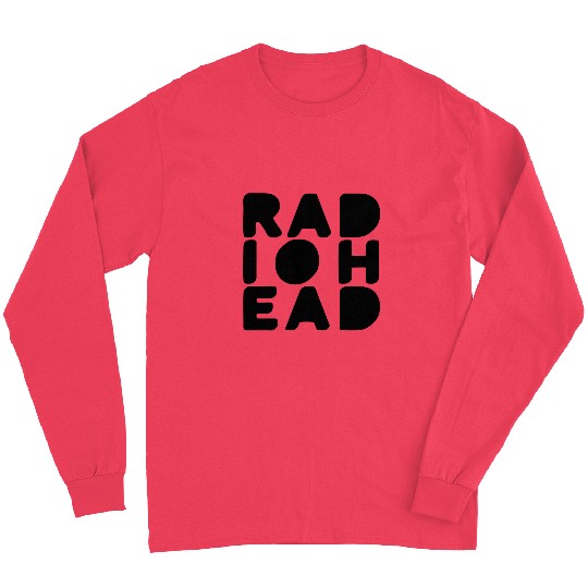 Simple Bold Text Radiohead Long Sleeves