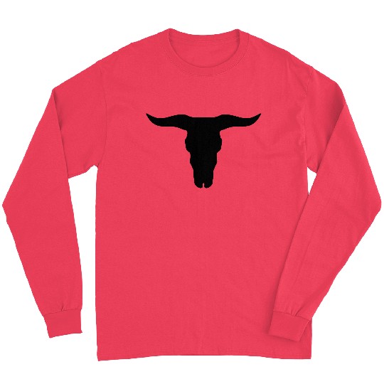 buffalo skull Long Sleeves