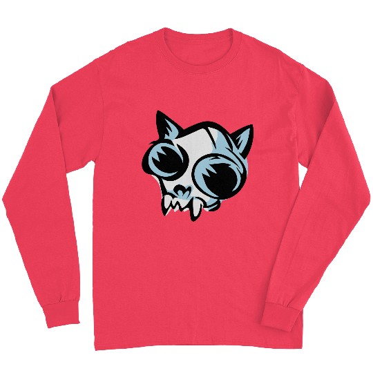 cat skull Long Sleeves
