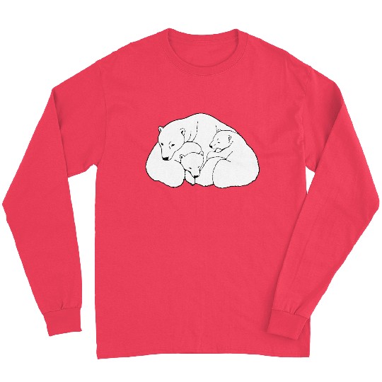 Polar Bear w. Cubs Twins Long Sleeves