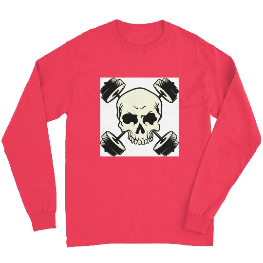 skull gym Long Sleeves