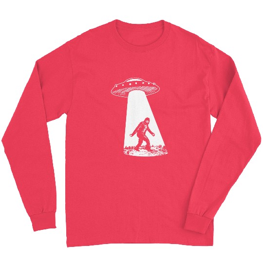 Bigfoot UFO Long Sleeves Sasquatch Alien Abduction
