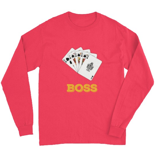 Boss Jack Queen King Ace Funny Gift Long Sleeves