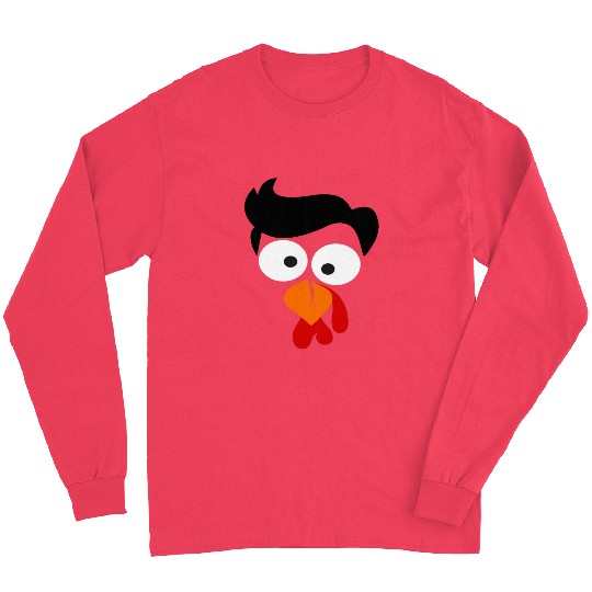 Turkey Face Thanksgiving Long Sleeves