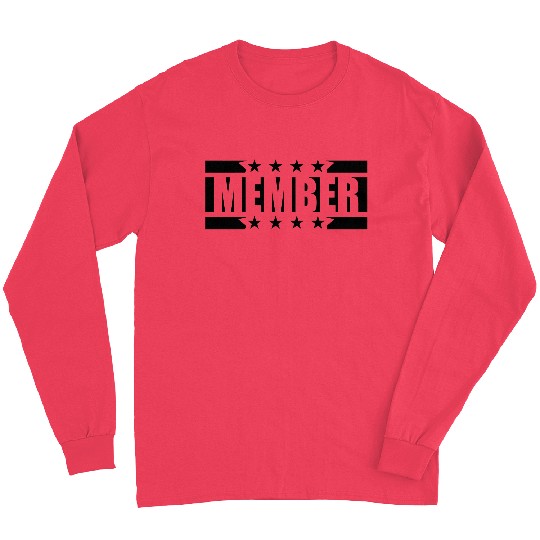 team stars logo member team crew friends party cel Long Sleeves