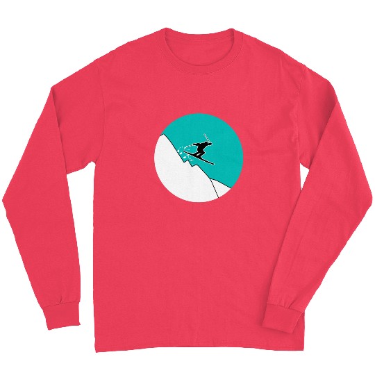 Skiing mountains - gift Long Sleeves
