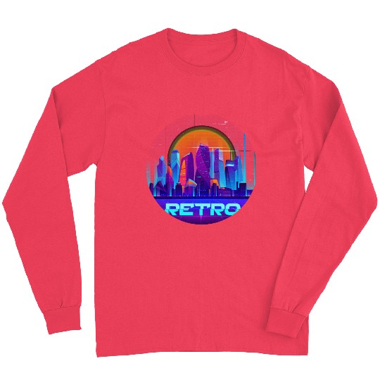 Synthwave Space: Retrowave Long Sleeves