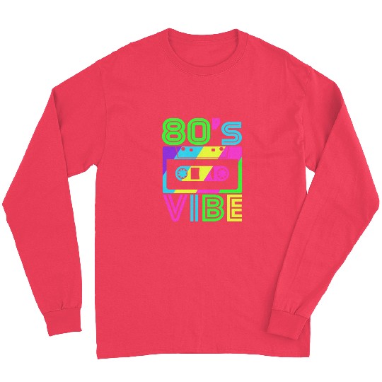 Retro Aesthetic Party Wear - 80s Vibe Long Sleeves