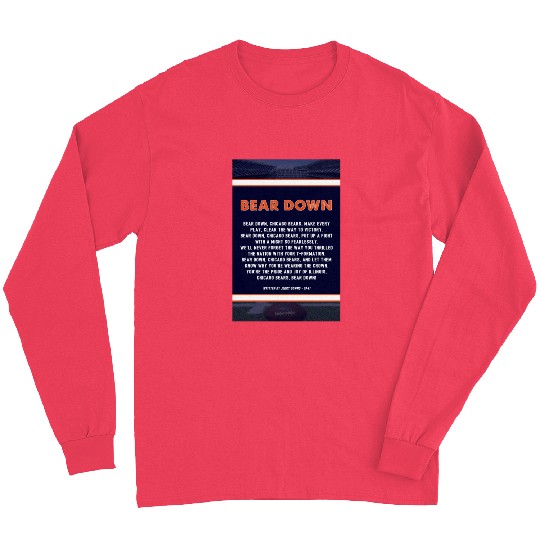 Bear Down Lyrics Poster Long Sleeves