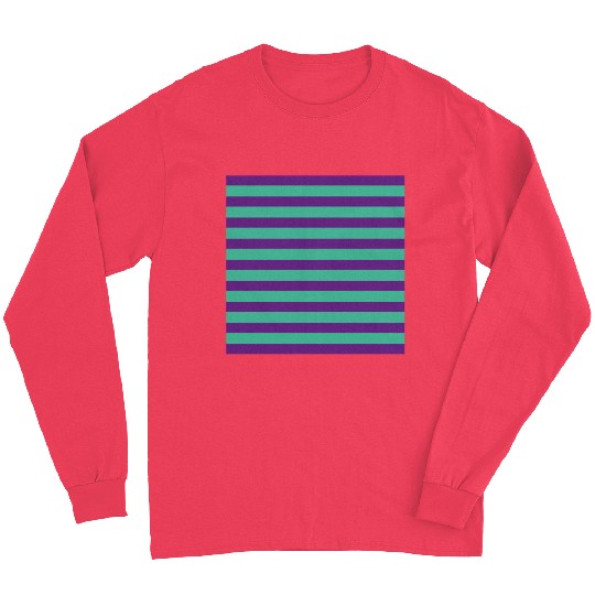 Stripes Purple Green Long Sleeves