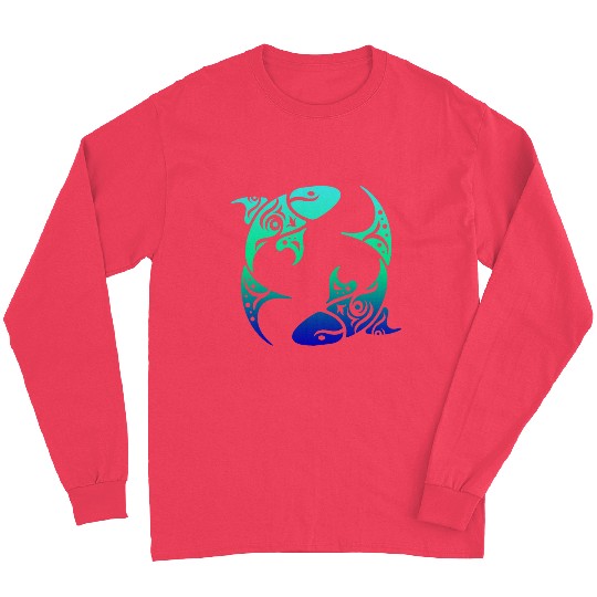 T Tattoo Pisces Horoscope Gift Idea Long Sleeves