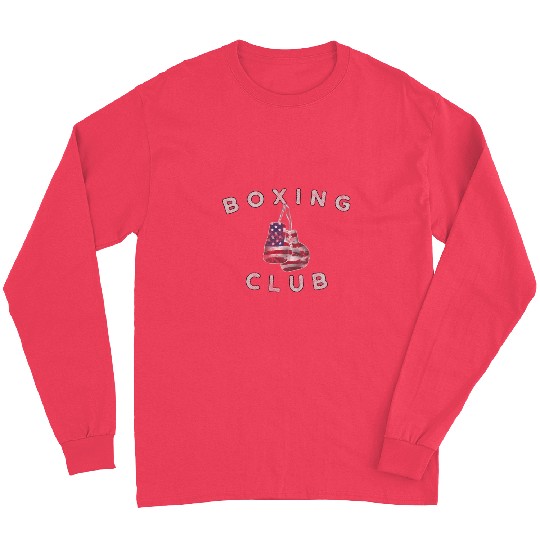 Boxing Club Vintage US Flag Boxing Gloves Long Sleeves