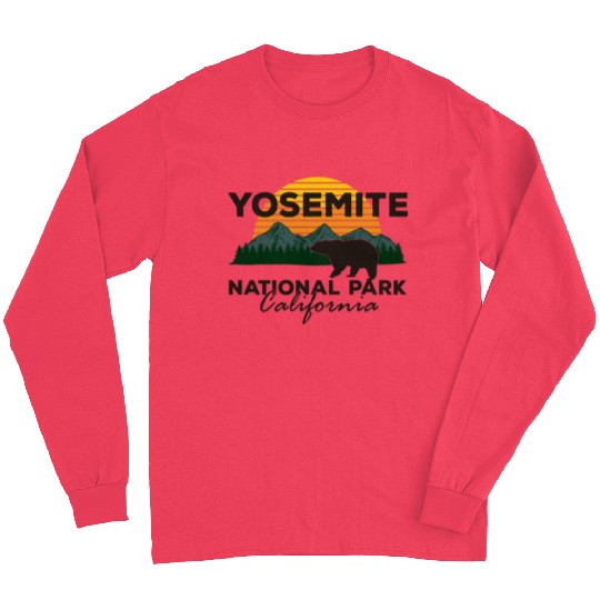 Yosemite National Park California Mountain Bear Long Sleeves
