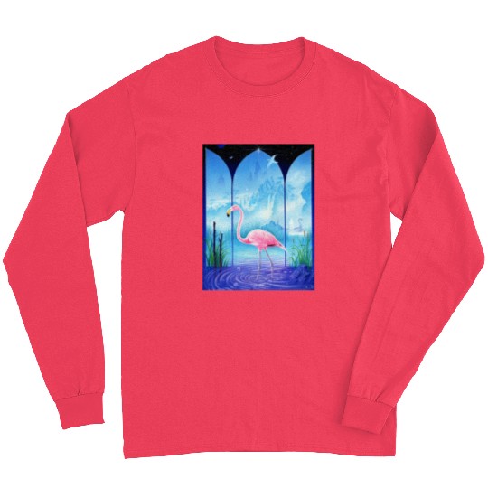 Cosmic Flamingo Long Sleeves