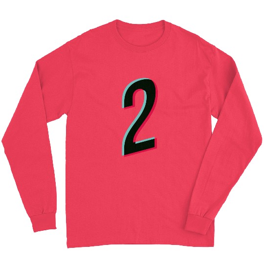 2 - jersey number - Tiktok glitch Long Sleeves
