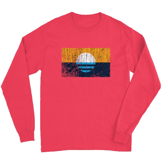 People'S Flag Of Milwaukee Vintage Style Distresse Long Sleeves