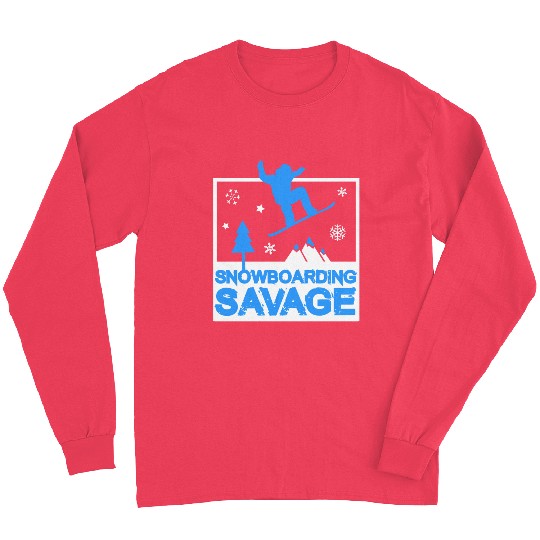 Snowboarding Savage Kids Cool Youth Freestyle Snow Long Sleeves
